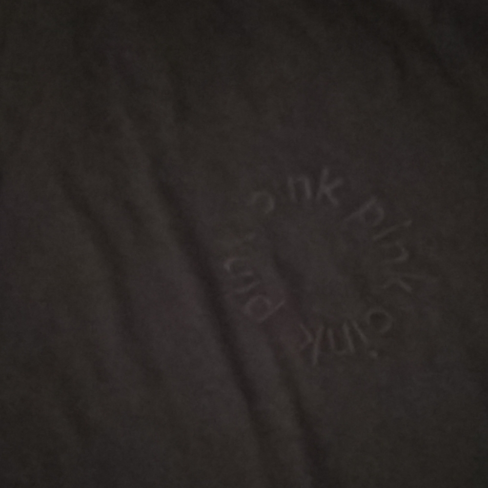 Black Pink shirt with pink logo on it
